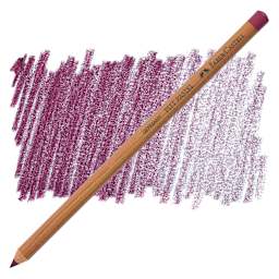 Faber-Castell Pitt Pastel Pencil - Red-Violet pencil and swatch