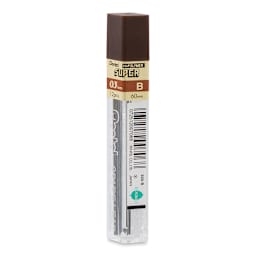Pentel Hi-Polymer Lead Refills - 0.3 mm, Black, B back of package