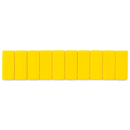 Blackwing Pencil Replacement Erasers - Yellow, Box of 10 (out of package)