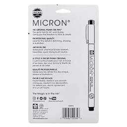 Sakura Pigma Micron Pens - Set of 6, Black, 005, out of packaging