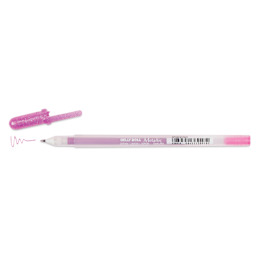 Sakura Gelly Roll Pen - Metallic Pink, Medium Tip, cap off