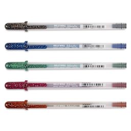 Sakura Gelly Roll Pens - Dark Metallic Colors, Medium Tip, Set of 5