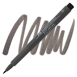 Faber-Castell Pitt Artist Pen - Warm Gray V, Brush Nib pen and swatch