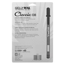 Sakura Gelly Roll Pens - Assorted Colors, Set of 10, back of packaging