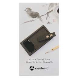 Yasutomo Suzuri Grinding Stone - 5-1/2" x 3", front of the packaging