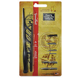 Speedball Mapping Project Set - Front of blister package showing nibs and holders