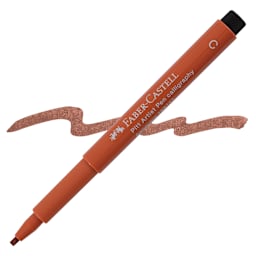 Faber-Castell Pitt Calligraphy Pen - Sanguine pen and swatch