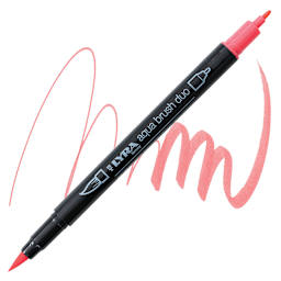 Lyra Aqua Brush Duo Marker - Flesh Tint Deep 030 marker and swatch