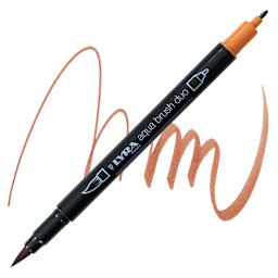 Lyra Aqua Brush Duo Marker - Burnt Ochre 087 marker and swatch