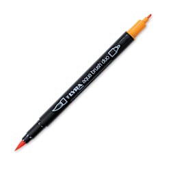 Lyra Aqua Brush Duo Marker - Cadmium Yellow Deep 008 (with caps off)