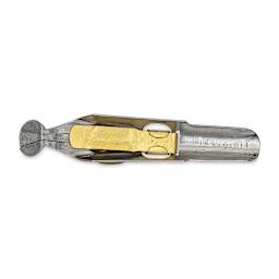 Speedball Broad Edge B-Series Round Calligraphy Nib - B0, view of the bottom of the nib