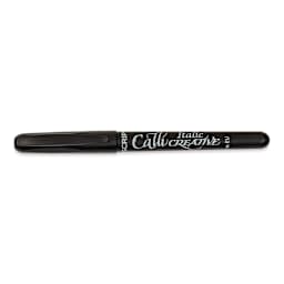 Manuscript CalliCreative Italic Marker - Black, 4.8 mm, Extra Broad Point with cap on