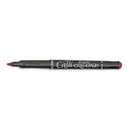 Manuscript CalliCreative Italic Marker - Metallic Pink, 2.5 mm, Medium Point with cap off