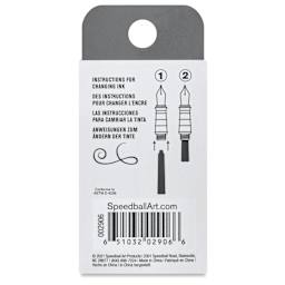 Speedball Calligraphy Fountain Pen Refills - Assorted Colors, Set of 10 back of package