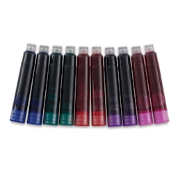 Speedball Calligraphy Fountain Pen Refills - Assorted Colors, Set of 10