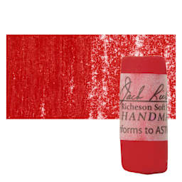 Richeson Soft Handrolled Pastel - Red R40, pastel and swatch