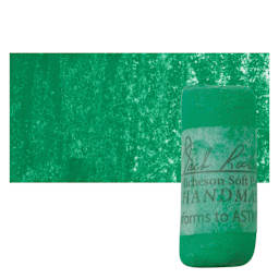Richeson Soft Handrolled Pastel - Green G28, pastel and swatch
