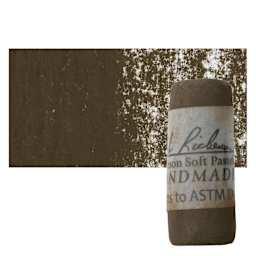 Richeson Soft Handrolled Pastel - Earth Brown EB24, pastel and swatch