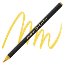 Edding Brush Pen - Papaya pen and swatch