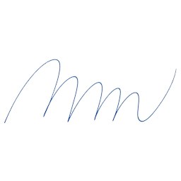 Uni Emott Fineliner - Blue swatch