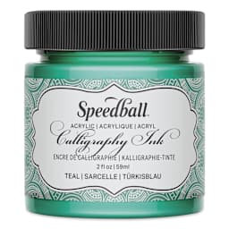Speedball Calligraphy Ink - 2 oz, Teal Green