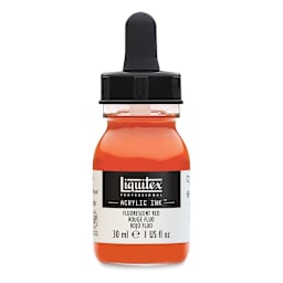 Liquitex Professional Acrylic Ink - Fluorescent Red, 30 ml
