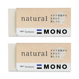 Tombow Mono Natural Erasers - Pkg of 2, contents