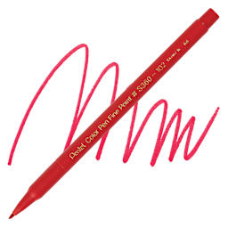 Pentel Color Pen - Red pen and swatch