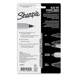 Sharpie Ultra-Fine Point Markers - Mystic Gem Colors, Set of 5 (back of package)