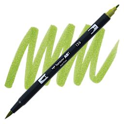 Tombow Dual Brush Pen - Light Olive Green pen and swatch