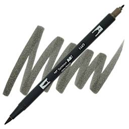 Tombow Dual Brush Pen - Warm Gray 8 pen and swatch