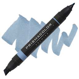Prismacolor Premier Dual-Ended Art Marker - Brittany Blue (marker and swatch)