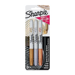 Sharpie Metallic Fine Point Marker - Assorted, Pkg of 3