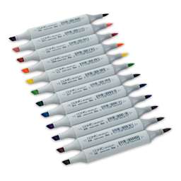 Copic Sketch Marker Set - Set of 12, Basic Colors