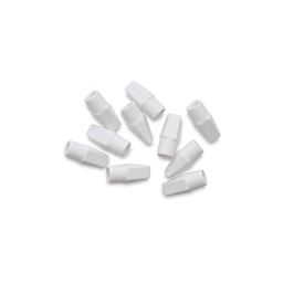 Pentel Hi-Polymer Eraser Caps - 10 loose Eraser Caps shown