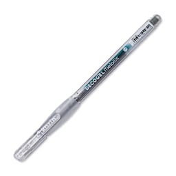 Karin DecoGel Metallic Pen - 302, Gray, cap on