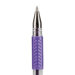 Kingart Studio Gel Pens - Set of 30, Glitter and Glitter Neon Colors, close-up of a single pen