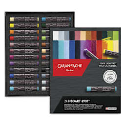 Caran d’Ache Neoart 6901 Pastels - Set of 24, Assorted Colors