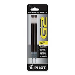 Pilot G2 Gel Pen Refill - 0.38 mm, Black, Ultra Fine, Pkg of 2