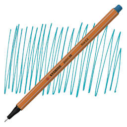 Stabilo Point 88 Fineliner Pen - Turquoise pen and swatch