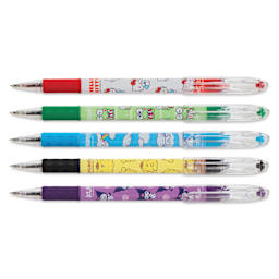 Pentel RSVP Colors Ballpoint Pens - Hello Kitty and Friends, Primary Colors, Fine Tip, Set of 5