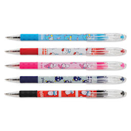 Pentel RSVP Colors Ballpoint Pens - Hello Kitty and Friends, Secondary Colors, Fine Tip, Set of 5