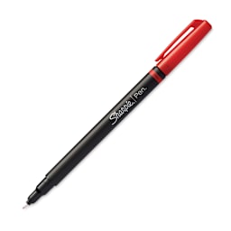 Sharpie Felt Tip Pen - Red, Fine Point, cap off