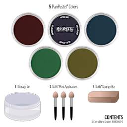 PanPastel Artists’ Painting Pastels Set - Extra Dark Shades, Set of 5