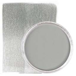 PanPastel Artists’ Painting Pastel - Metallic Pewter, 921.5, swatch and pan