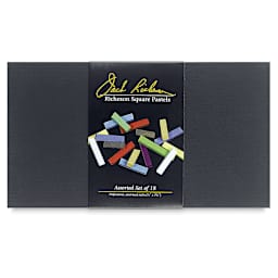 Richeson Semi-Hard Square Pastel - Set of 18 (front of packaging)