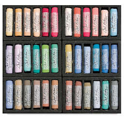 Richeson Handmade Soft Pastels - Portrait Colors, Set of 36, Full Stick (set contents)