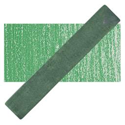 Holbein Artists' Soft Pastel - Focus Green pastel and swatch