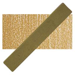 Holbein Artists' Soft Pastel - Olive Brown 1 pastel and swatch