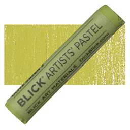 Blick Artists' Soft Pastel - Olive Green 2 pastel and swatch